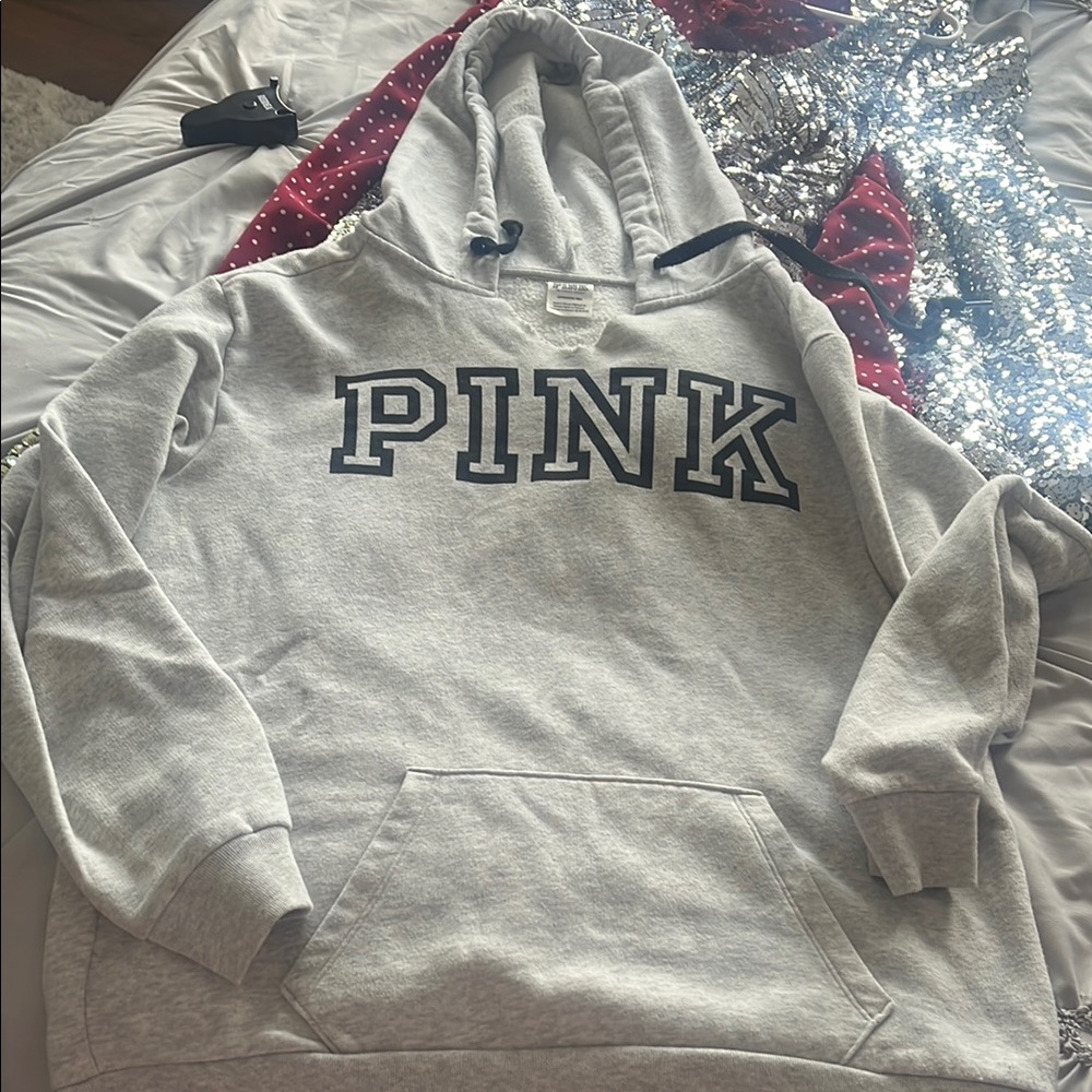 PINK Victoria's Secret Gray pullover hoodie